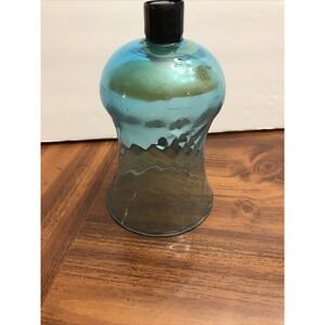 Vintage Homco Home Interiors‎ Blue glass votive Holder